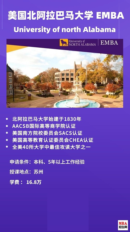 美國北阿拉巴馬大學(xué)EMBA